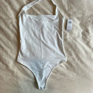 NWT A&F Double-Layered Seamless Fabric Halter Bodysuit